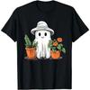 Funny Ghost Ghostly Gardening Plant Retro Halloween Costume T-Shirt Custom Printed Man Summer Classic Streetwear Loose Tops