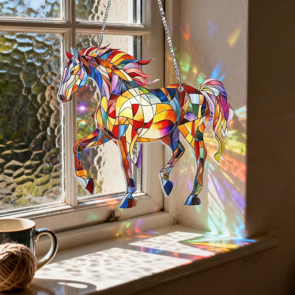 Horse Pendant Window Sun Capture Decoration, As A Gift Decoration Pendant For Horse Lovers And Owners