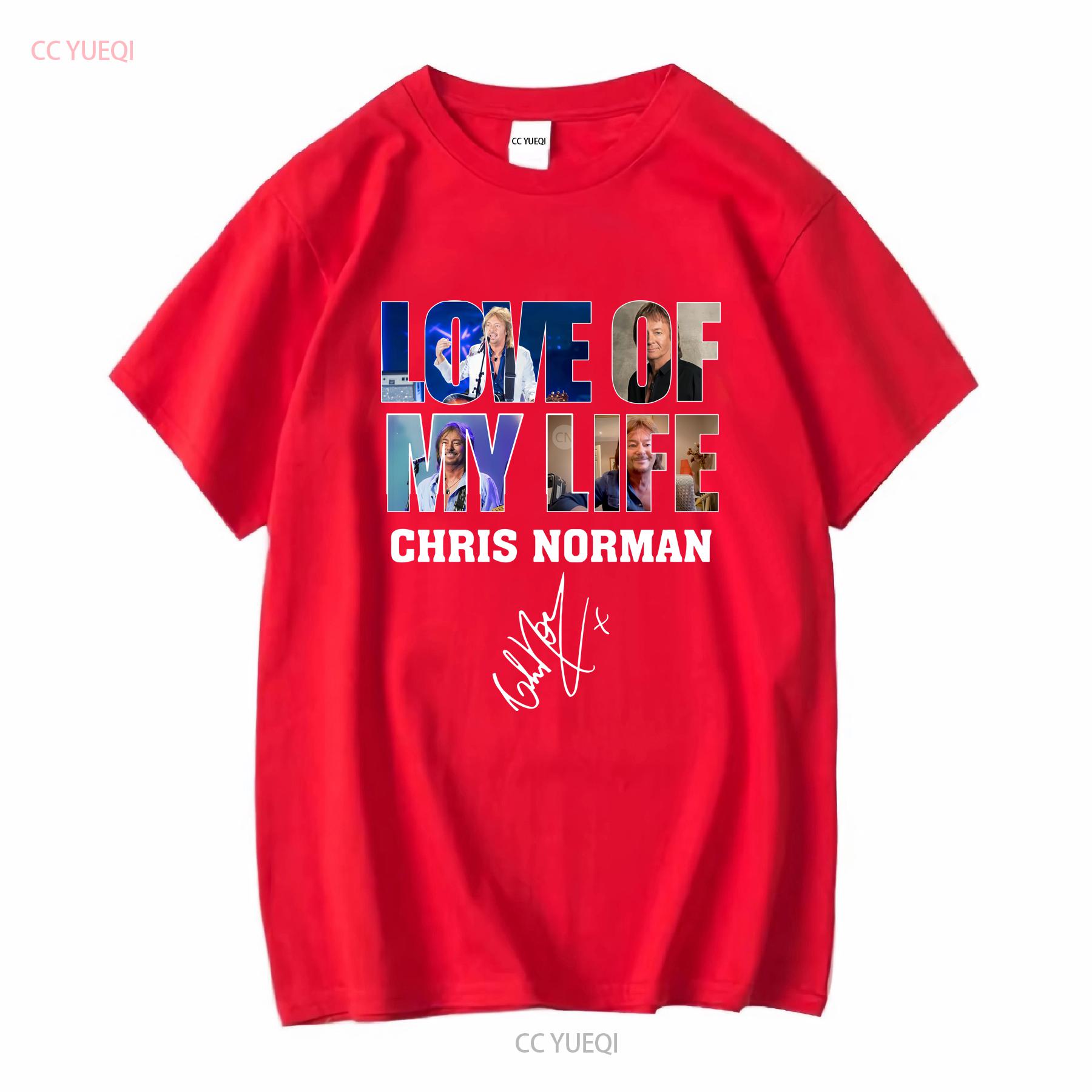 LIEBE MEINES LEBENS CHRIS NORMAN T-SHIRT vintage Gewaschen Designer-Kleidung Dehnbar homme Oberteil Für Den Alltag Lässig Grafik XL