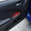 For Dodge Charger 2011-2023 ABS Red Interior Window Lift Switch Panel Cover Trim