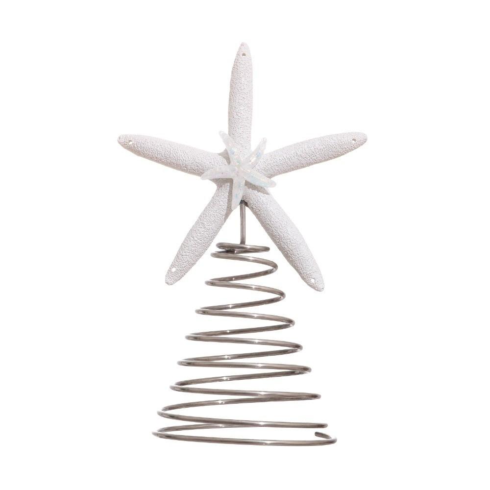 

Creative Starfish Pendant Starfish Xmas Tree Charm New Christmas Tree Top Decoration New Year білий