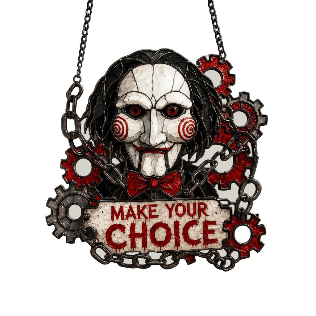Halloween Puppet Acrylic Hanging Ornament for Party Decor