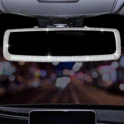 Volledig Strass Auto Achteruitkijkspiegel Decor Glanzende Kristallen Auto Styling Accessoires Voertuig Interieur