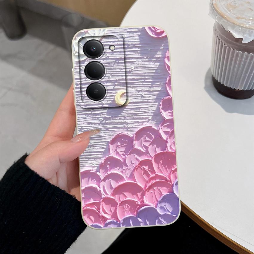 Premium Protective Case For Redmi 15 10 11 15C 12C 10C Note 14 Pro Plus 14S Beautiful Brown Leaf Patterns Liquid Silicone Phone Cover For Redmi Casing