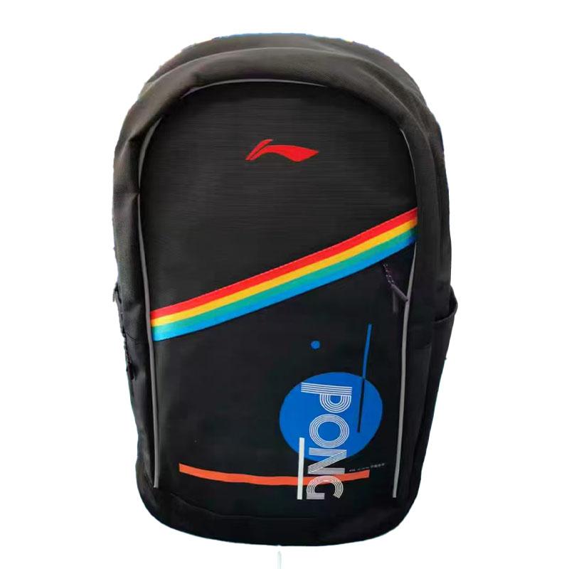 Li-Ning Casual Minimalist Daily Commuter Fashion Versatile Backpack Unisex Backpack Black ABSS073 Black