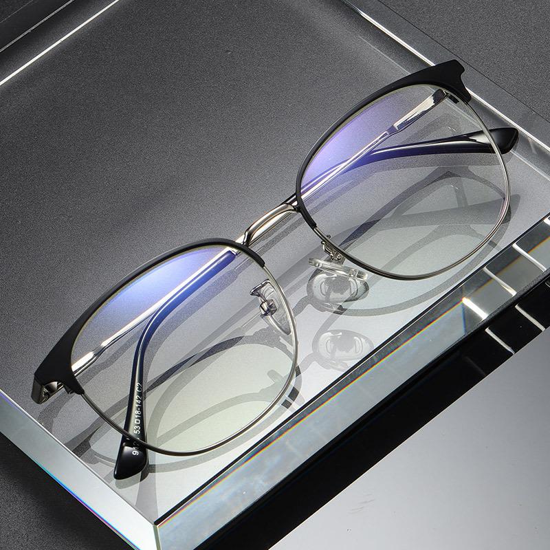 Unisex Eyebrow Eyeglasses Frame Optical Glasses Frame Unisex Retro Prescription Spectacles Frame High Elastic Frame Temple9123