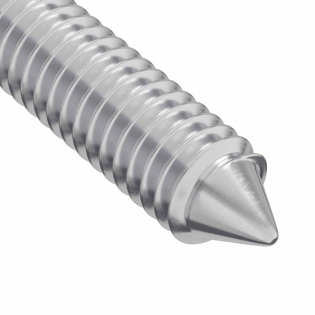 Screw 12 Pcs Silver M6 X 60 Mm Steel
