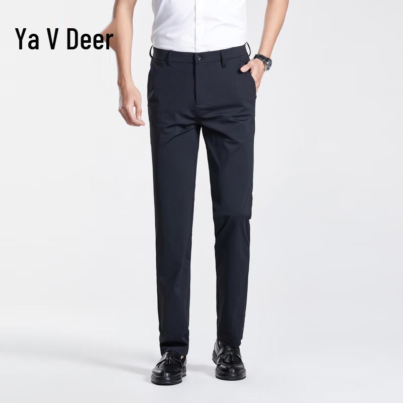 Men s Ice Silk Business Casual Straight Trousers 165/74A