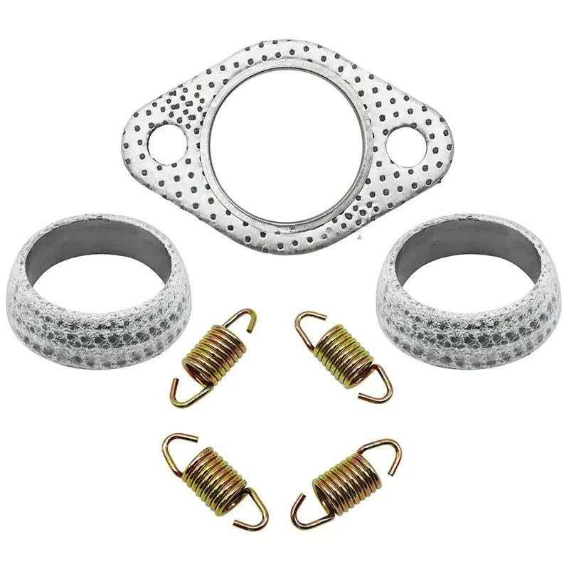 Exhaust Muffler Gasket Seal Spring Rebuild Kit for Polaris 01-14 Sportsman 400 450 500 Ranger 400 425 500 Scrambler 500 Hawkeye