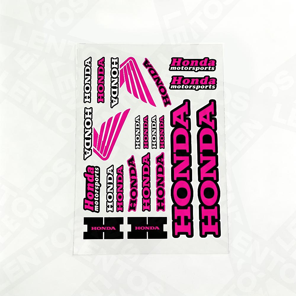 For Honda Reflective Motorcycle Stickers, 20x30cm,30c40cm,Waterproof Wear-resistant Vinyl Decals for Helmet Toolbox Bike Body