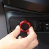 For 21-24 Ford Bronco&Sport/F150 Red Alloy Headlight Switch Knob Cover Trim Ring