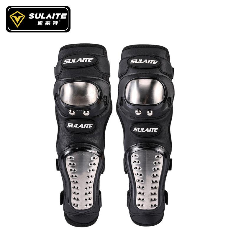 Motorcycle Stainless Steel Knee Kneepad for Men Protective Sport Guard MTB Racing Motocross Protector Gear Riding ProtectiveGear
