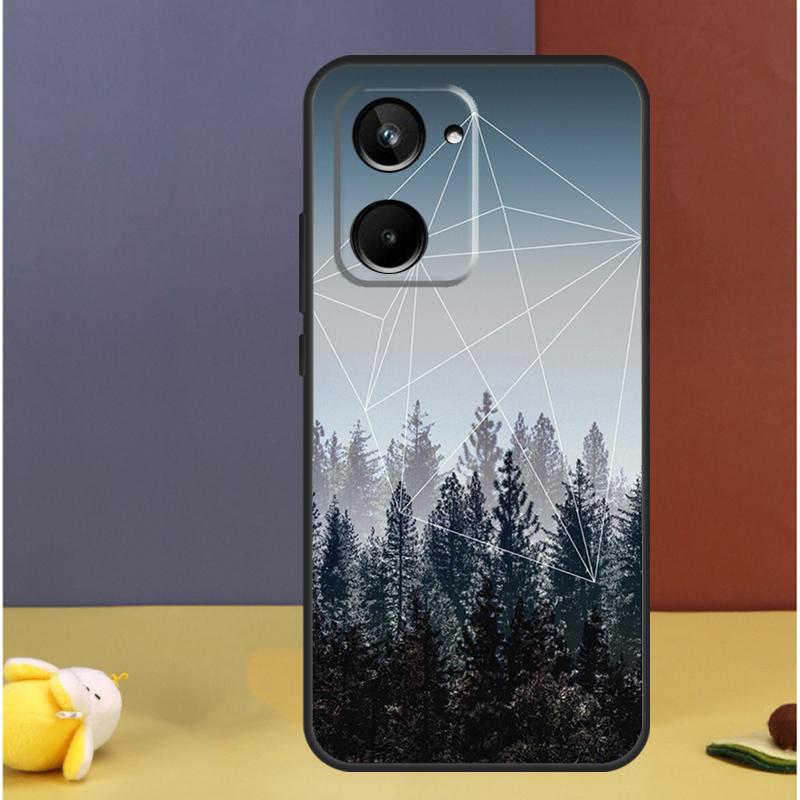 Forest Geometry Wood Nature For Realme GT7 Pro GT6 C61 C67 C63 C71 C55 C51 C65 C53 C75 10 11 12 13 14 15 Pro Plus Case