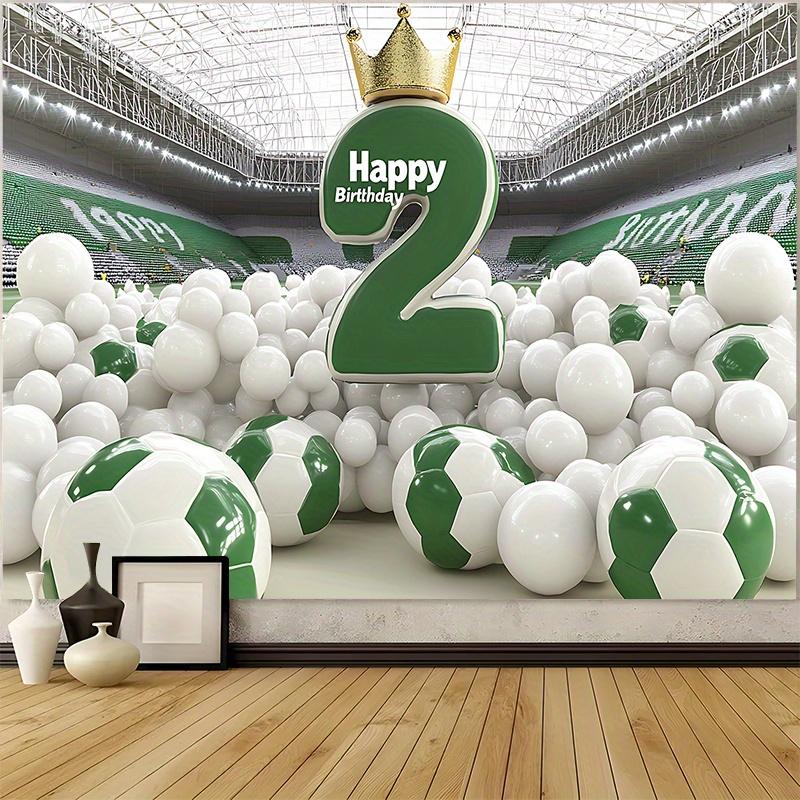 Party Backdrop Birthday Football Soccer Photo Booth Background Wall Decor