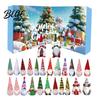 Festive Gnome Gift Countdown Box Calendar 2025 Gnomes Advent Set Christmas 24 Days with Figures