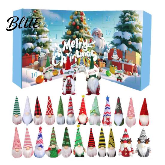 Festive Gnome Gift Countdown Box Calendar 2025 Gnomes Advent Set Christmas 24 Days with Figures