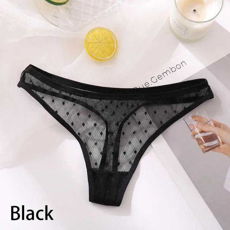 Fashion Hollow Out Underwear Sexy Thongs Invisible Low-Waist Panties for Women Seamless Breathable Lingerie Briefs Lace G-String