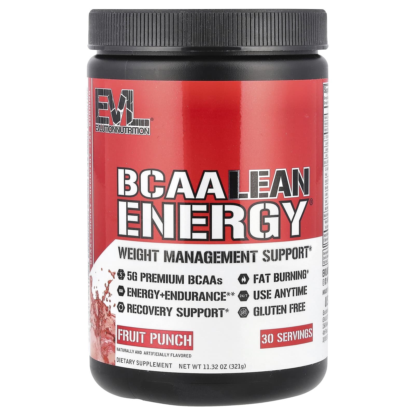 

Bcaa Lean Energy, Fruit Punch, 321G(11.32Oz)