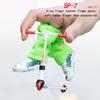 1Set Alloy Finger Scooter Finger Toy Skateboards With Pants Shoes And Tools Finger Scooter Toy Mini Skateboard Finger Toy For Gift