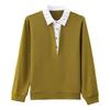 Spring and Autumn Korean Fashion Western Style Fake Two-piece Shirt Women's Long-sleeved Sweater  Sweater Top Bottoming Shirt