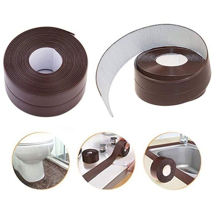 Dichtungsband - ZHANDD - 3,2 m x 3,8 cm - PVC - Braun - Einfache Abdichtung