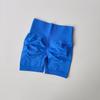 Fashion Peach Hip Lifting Sport Shorts Women's High Waist Abdominal-Shaping Slimming Running Training Hip-Showing Quick-Drying Three-Point Tights