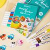 80-Color Acrylic Markers Set for Kids: Layerable Watercolor Paintbrushes In PVC Box