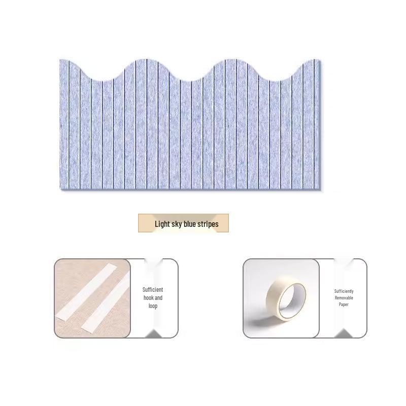 Soft Upholstered Headboard Felt Wall Sticker: Anti-collision Decorative Wall Guard for Bedroom