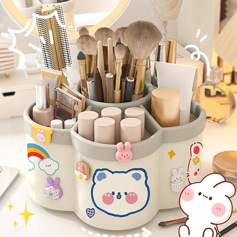 1 Stück um 360 ° drehbarer Stifthalter – multifunktionaler Schreibtisch-Organizer, geeignet für Make-up-Stifte und Schreibwaren für Studenten