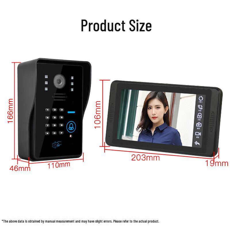 

Realand Wireless Video Intercom Access Control System CN plug (adapter included)
