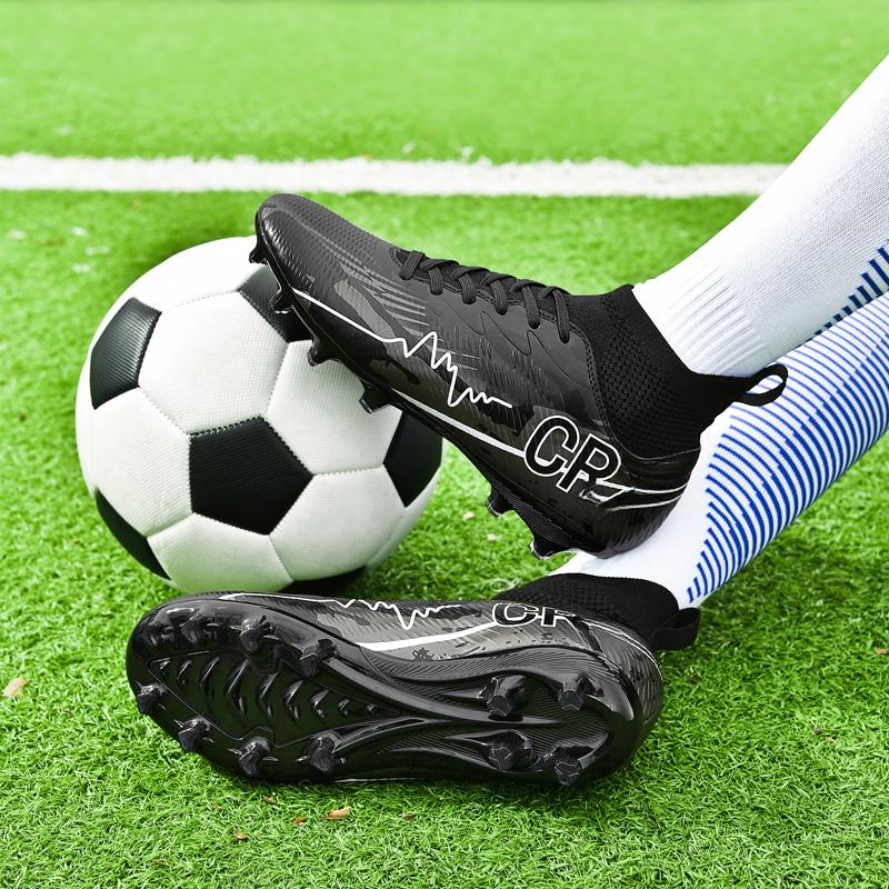 35-45 Teenagers' Large Size High Leg Nails Football Training Sneakers Children's Football Shoes