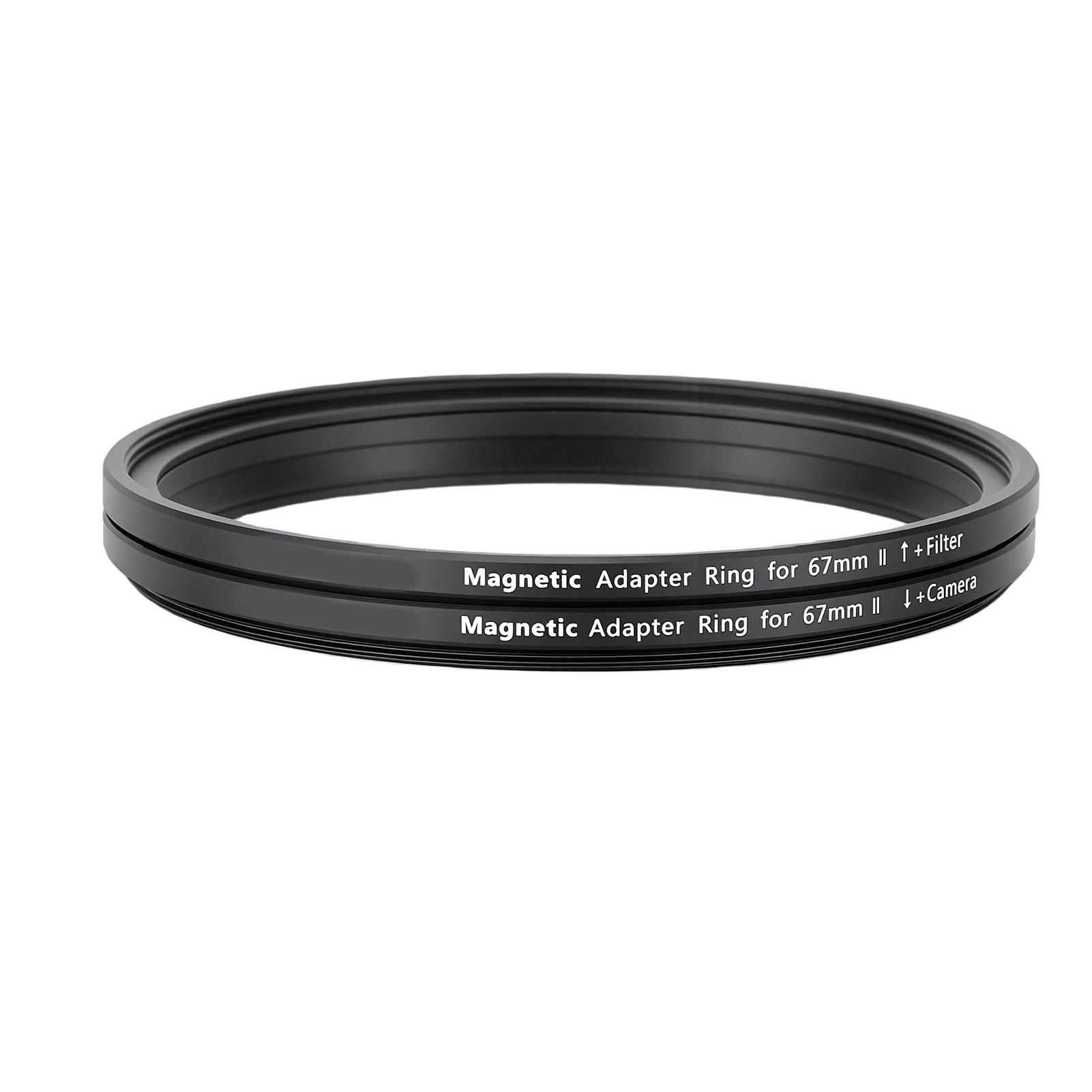Painter 67mm Magnetische Lens en Filter Adapterring Kit Aluminiumlegering Lensfilter Adapterring voor Schroefdraad Filters