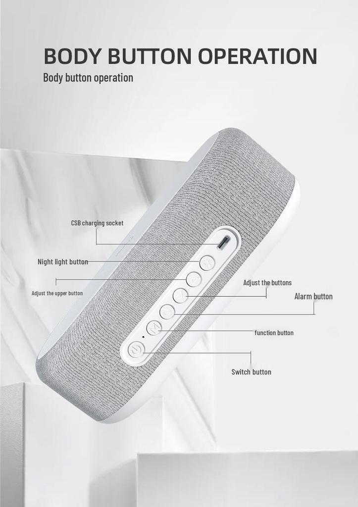 4-in-1 Fast Wireless Charger with Alarm Clock and Temperature Display (15W)