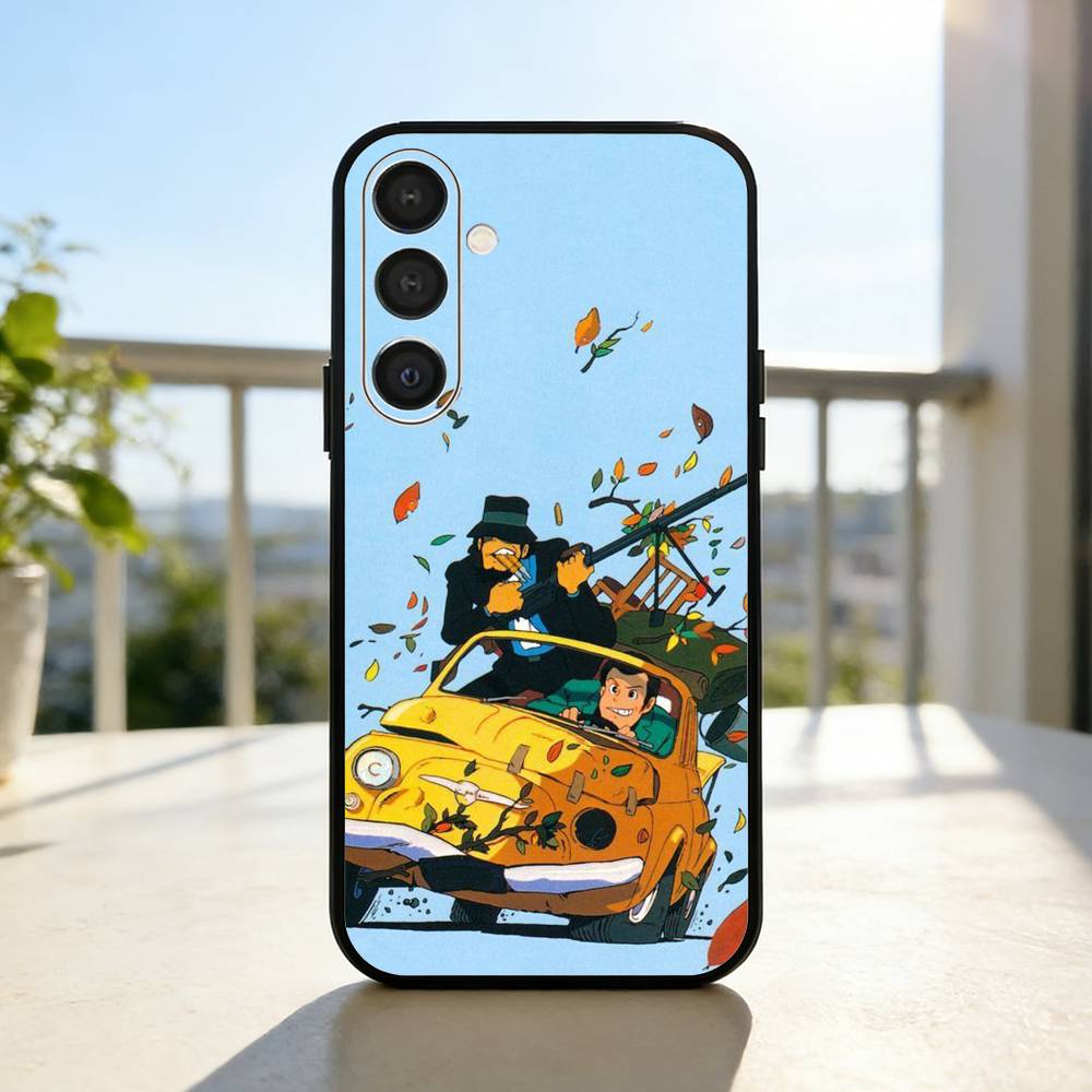 L-Lupin the Third Phone Case For Samsung A73,72,71,A52,51,40,41,A22,A32,31,A13, Soft Black Shell