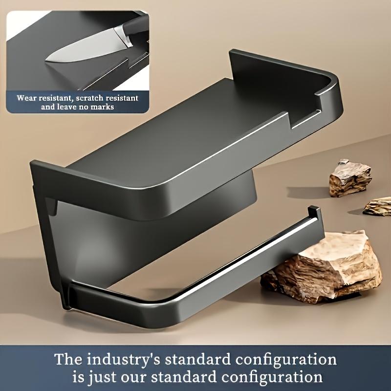 Tissuehalter Toilettenpapierrollenhalter Aufbewahrungszubehör Aufbewahrungsregal Ohne Stanzen Papierhandtuch-Aufbewahrungsregal Wandmontiert