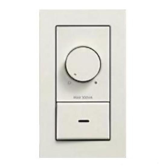 DAIKO LED Dimmer, 300VA, Wall Mount Only, Recessed Type, White, DP-39672