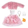 New 1/6 /30Cm/11" Doll Clothes Doll Accessories Multicolor Doll Overcoat Dress Set Po Props Hairy Coat Mini Plush Coat Toy