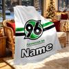 Custom Name Personalized Hannover 96 Football Print Blanket, Home Decor, Bedroom, Sofa, Camping, Couch, Gifts for Birthday ChristmasEnthusiasts