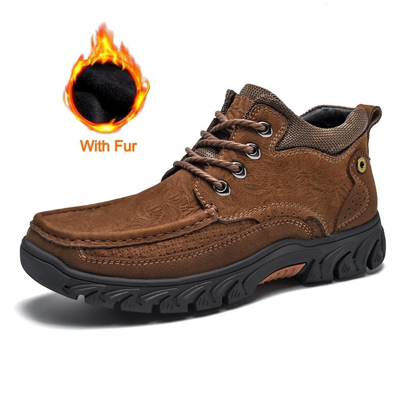

Fashion Hand-stitched Genuine Leather Shoe Men Outdoor Light Non-slip Walking Casual Shoes Brand New Flat Designer Driving Walking Shoes 38