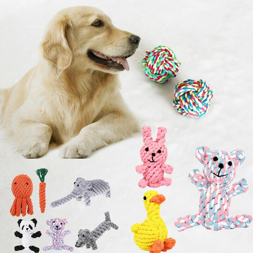 Soft Teeth Cleaning Cotton Rope Puppy Interactive Pet Supplies Chew Toy Cotton Rope Toy Dog Toy