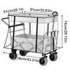 Carry Wagon Rain Outdoor Wagon Rain Easy for Outdoor Activities such as Sports and Camping Cover, Cover, Transparent, Waterproof, Dustproof,