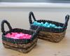 Square Baskets Set of 3 Banana-Leaf Hitam Raffia