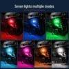 Electric Motorcycle with Touch Charging & Flashing Airplane Lights, Seven-Color Drone-Style Anti-Collision Warning