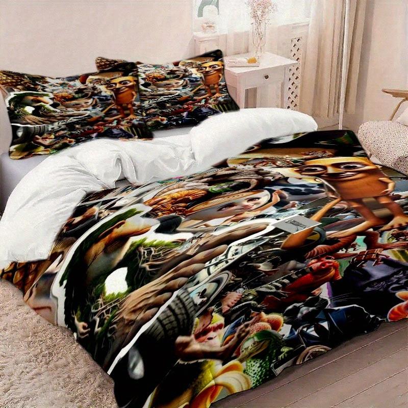 

3Pcs Italian Brainrot Coloring Book Duvet Cover Set - Soft And Delicate, Suitable For All Seasons, Ideal Choice Forbfriends Duvet Cover Set&EU Single(135x200cm)