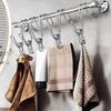 5Pcs Stainless Steel Clothespins With Hooks Metal Spring Clips With Hooks Universal Hanging Clips For Offices Kitchens Bathroom
