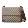 Gucci GG Supreme Tiger Head Messenger Bag Beige Brown Leather Red Green Web Stripe Crossbody Handbag for Women Daily Commute Travel 495654-9C2VT-8745