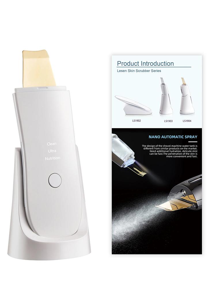 

Ultrasonic Skin Scrubber Blackhead Exfoliation Dead Skin Cleansing Spatula Deep Cleansing Scraper Facial Lifting Firming Skincar