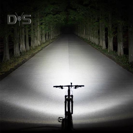 Bicycle Headlight with Adjustable Strap Type-C Rechargeable 3 Modes Waterproof 100 Lumens Night Riding Road Mountain Bike Front Lamp Mini Flashlight