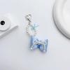 Sweet Cute Pearl Beaded Bowknot Keychain Decorations Keyring Hanging Ornament