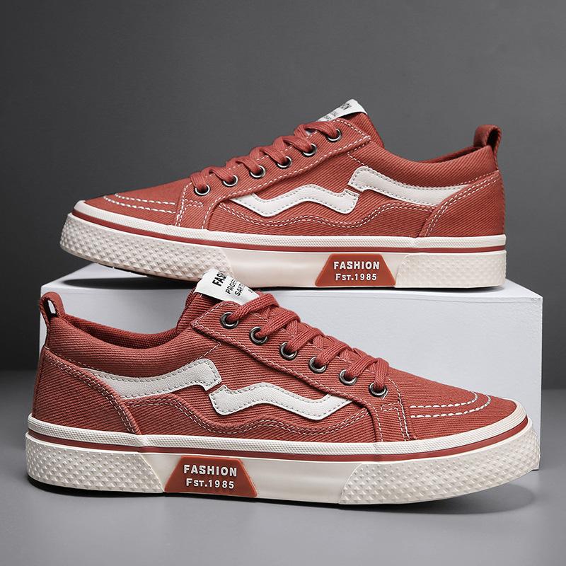 Spring breathable canvas shoes new high-top casual shoes men's lace-up soft-soled flat baseplate shoes